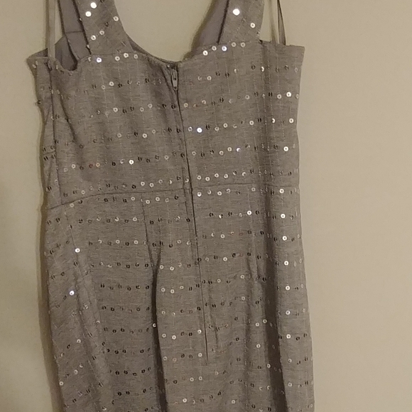 Grey sequin cocktail dress - Picture 4 of 4